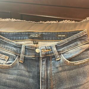 Judy Blue Dad Jean women’s Sz 5/27  distressed straight leg never worn